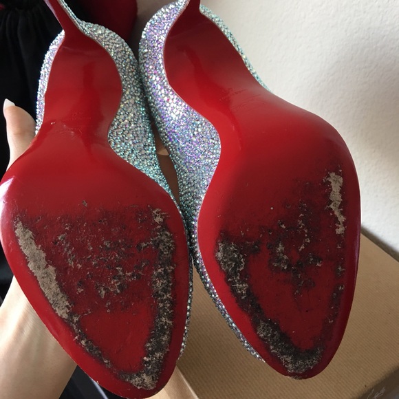 AUTHENTIC CHRISTIAN LOUBOUTIN SWAROVSKI CRYSTALS - Picture 5 of 8